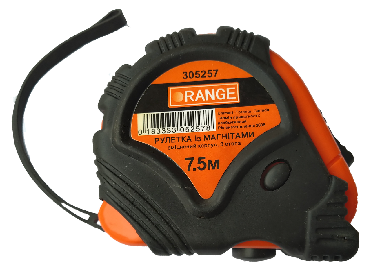 Рулетка Orange 7,5м (4847)