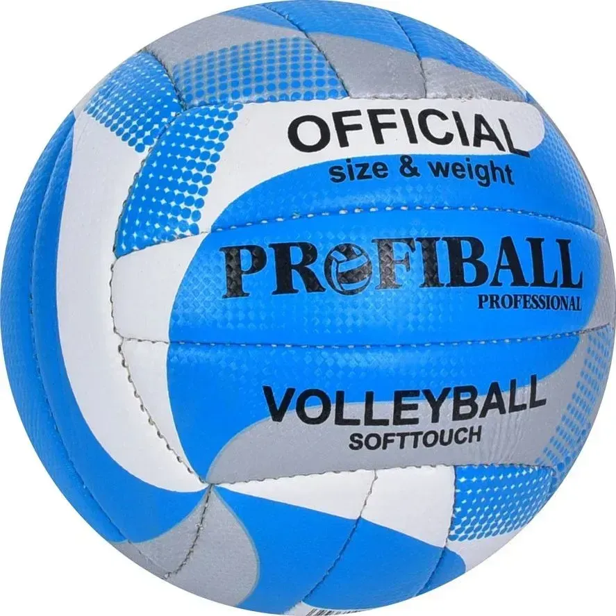 Волейбольний м'яч ProfiBall з поліуретану 65-66 см Блакитний (150-98-1166ABCBL)