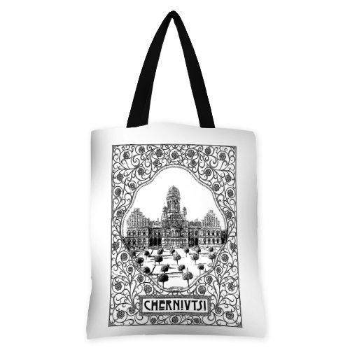 Сумка женская тканевая Presentville Черновцы университет (SV CHR004 BL)