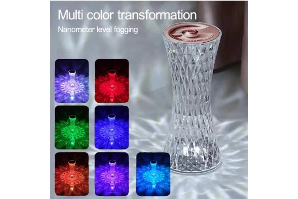 Увлажнитель воздуха-ночник-аромадиффузор Air Purifier Crystal RGb (23252213) - фото 2