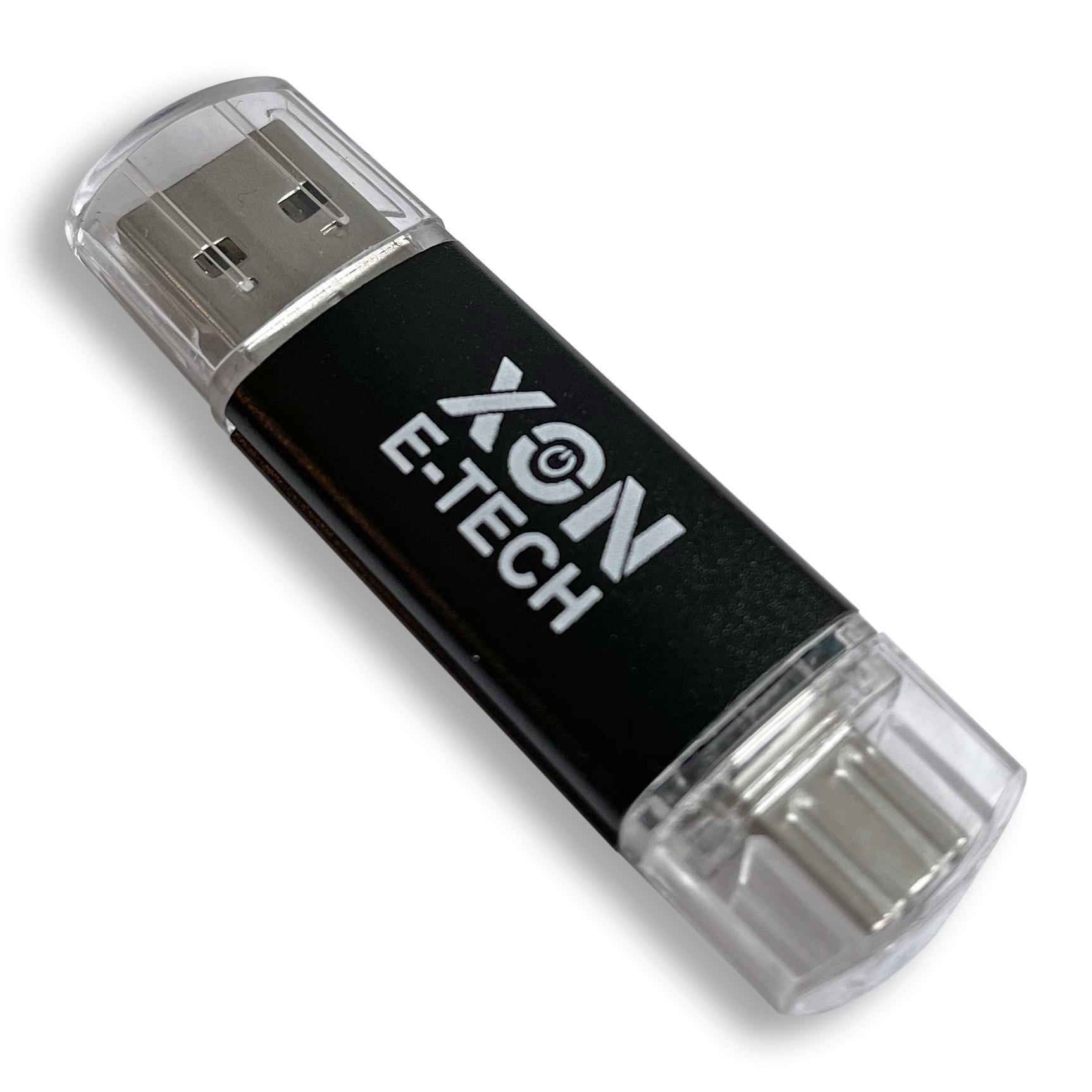 Флеш-пам'ять USB XON FlashDrive DuoConnect 256 Гб Чорний (FX3DX256MB 7584) - фото 5