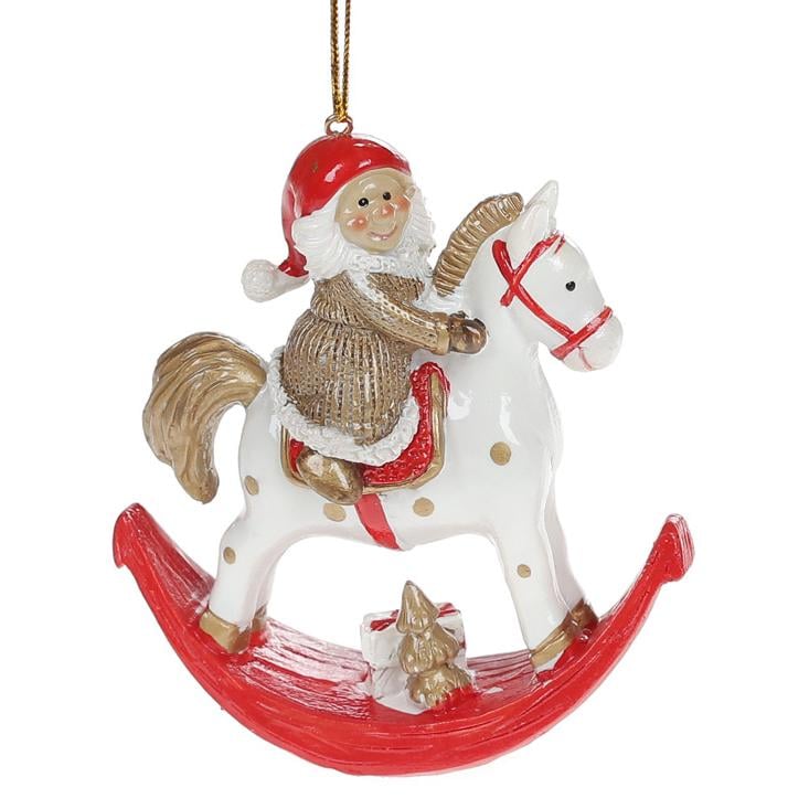 Фигурка-подвеска BonaDi Гномик на лошадке (823-405)