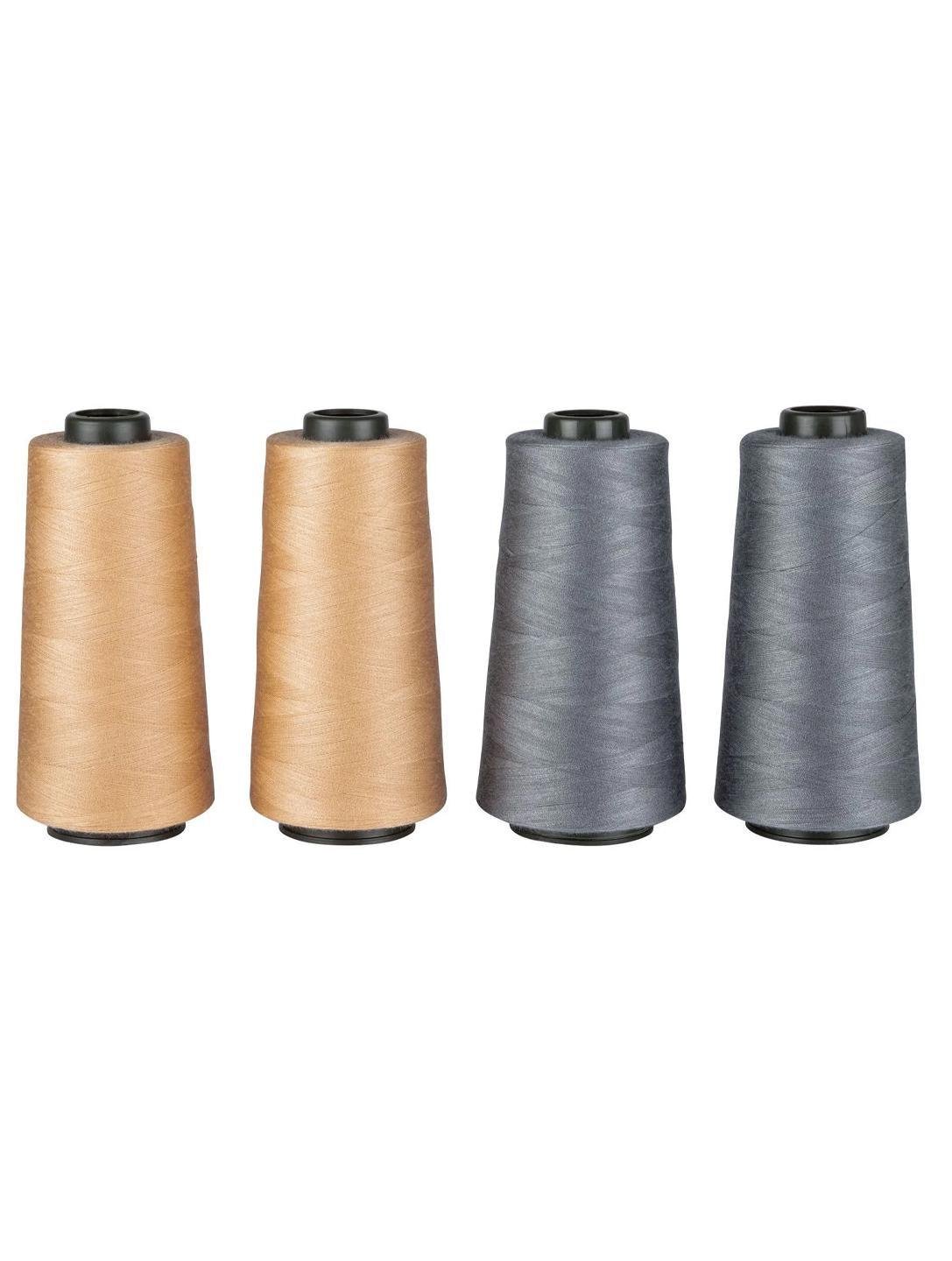 Набор швейных ниток Crelando 40/2 для оверлока 4 шт. Разноцветный (LI-470204)