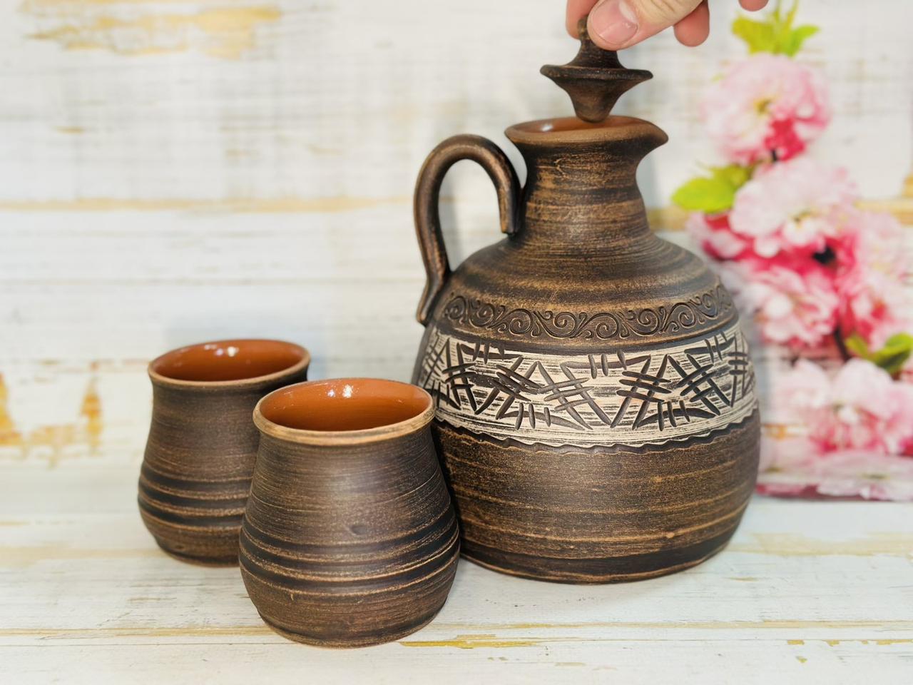 Набір винний глечик 1,5 л і 2 келихи 250 мл (2681789365) - фото 1