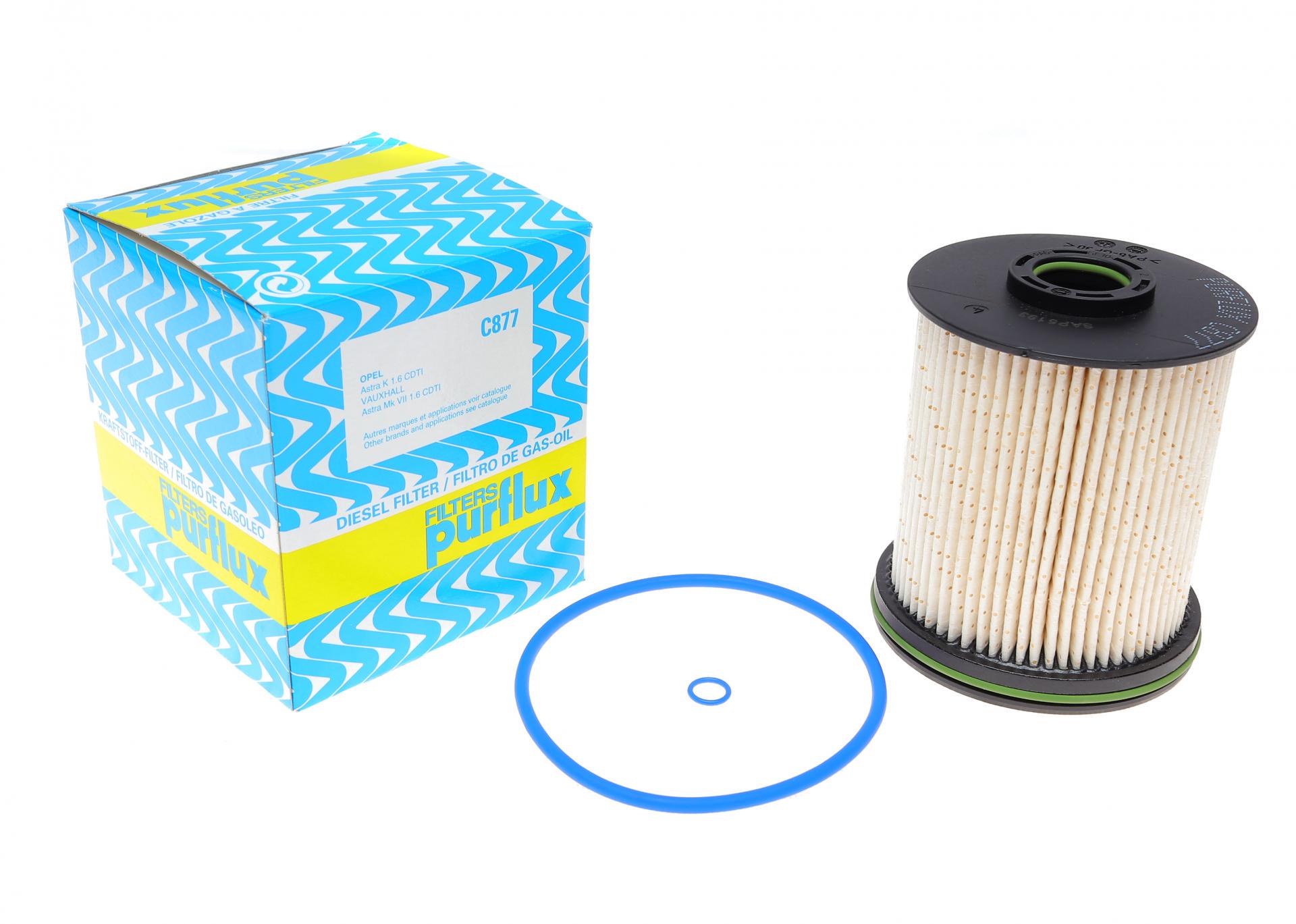 Фильтр топливный PURFLUX для Opel Astra K 1,6CDTi 15- (C877)