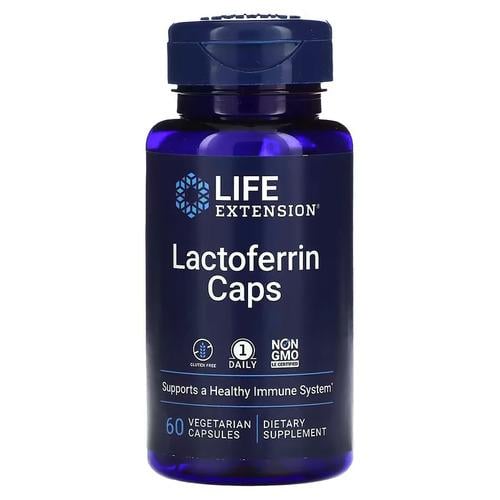 Молозиво и Лактоферрин Life Extension Lactoferrin Caps 60 Capsules (LEX-16816)