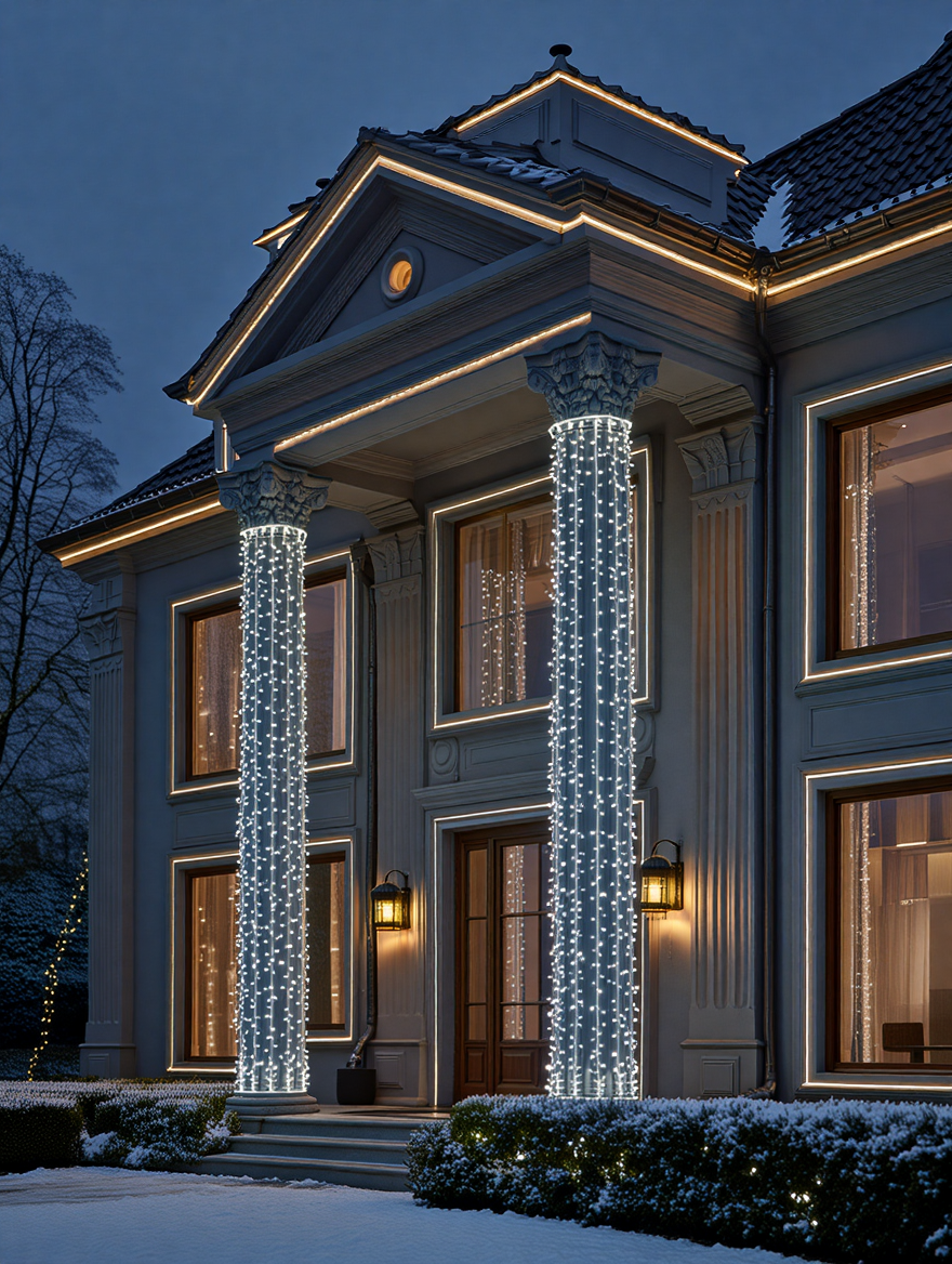 Гірлянда Нитка вулична 500 LED 50 м Білий (CF500L50MWW) - фото 2 Гірлянда Нитка вулична 500 LED 50 м Білий (CF500L50MWW) - фото 2