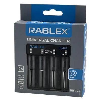 Зарядное устройство Rablex RB424 на АА AAA 18650/26650/16340 Зарядное устройство Rablex RB424 на АА AAA 18650/26650/16340