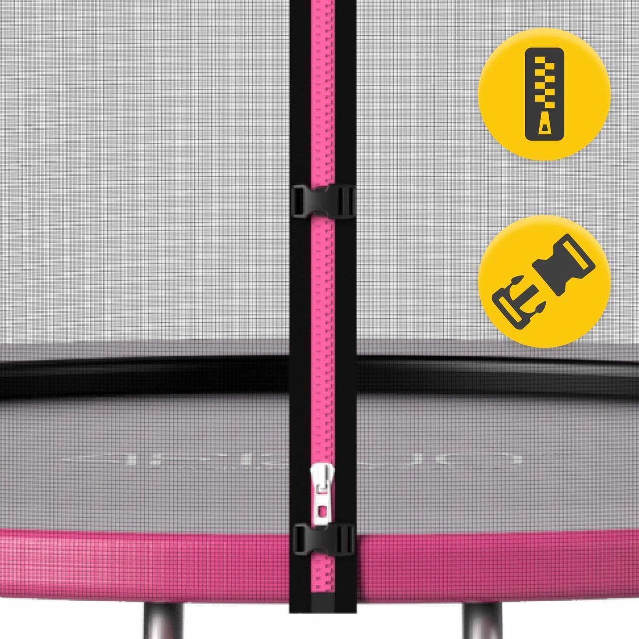 Батут с наружной сеткой 4FIZJO Classic 10FT 312 см Black/Pink (P-5907739314567) - фото 4 Батут с наружной сеткой 4FIZJO Classic 10FT 312 см Black/Pink (P-5907739314567) - фото 4