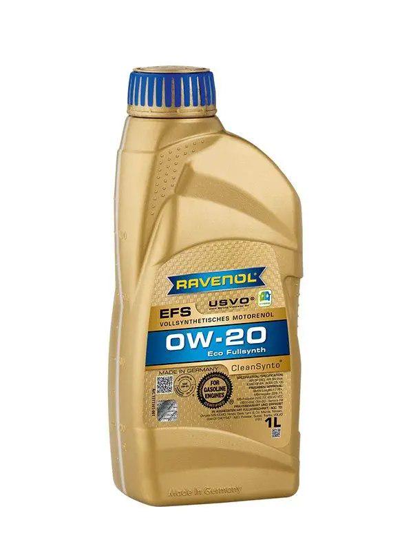 Моторне мастило RAVENOL 0W-20 EFS Eco Fullsynth PAO SP RC C5/C6 GF-6A 1 л (1111105-001)