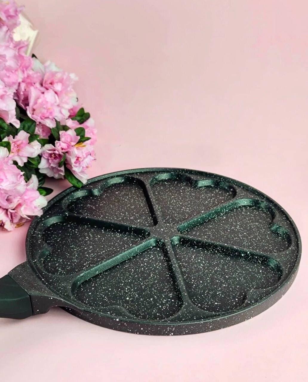 Сковорідка для млинців Edenberg з антипригарним мармуровим покриттям 27 см (EB-7514) - фото 6 Сковорідка для млинців Edenberg з антипригарним мармуровим покриттям 27 см (EB-7514) - фото 6