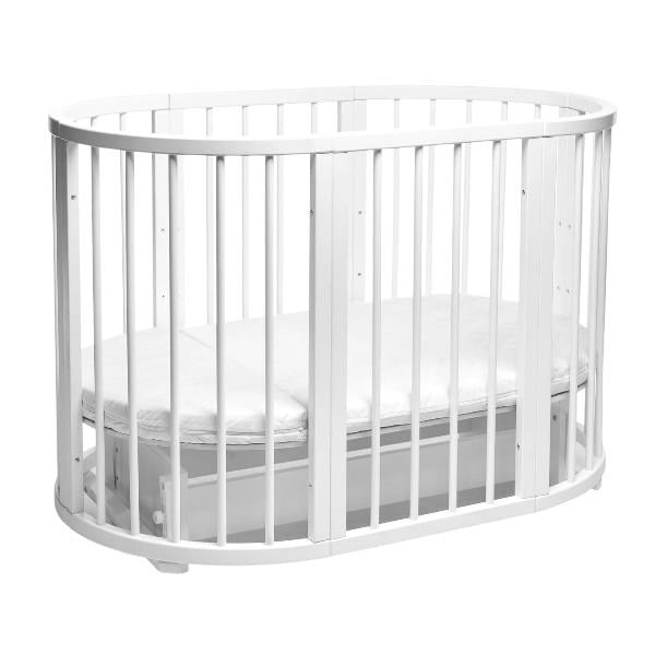 Кровать горизонт детский без ящика маятниковый механизм Белый (DS-8011)