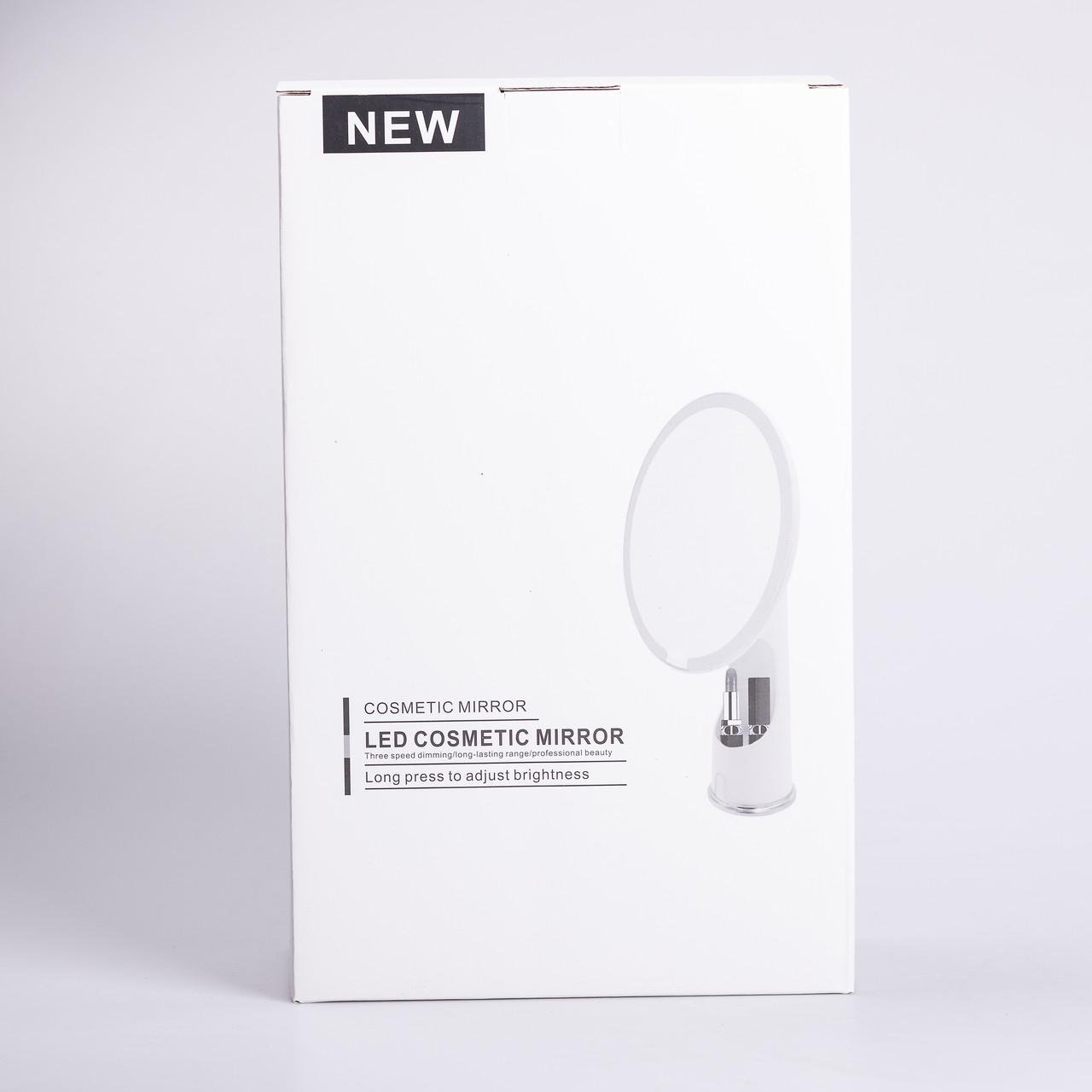 Дзеркало з підсвічуванням настільне косметичне кругле з LED підсвічуванням USB 18,5х10х29 см Рожевий (6875) - фото 10 Дзеркало з підсвічуванням настільне косметичне кругле з LED підсвічуванням USB 18,5х10х29 см Рожевий (6875) - фото 10