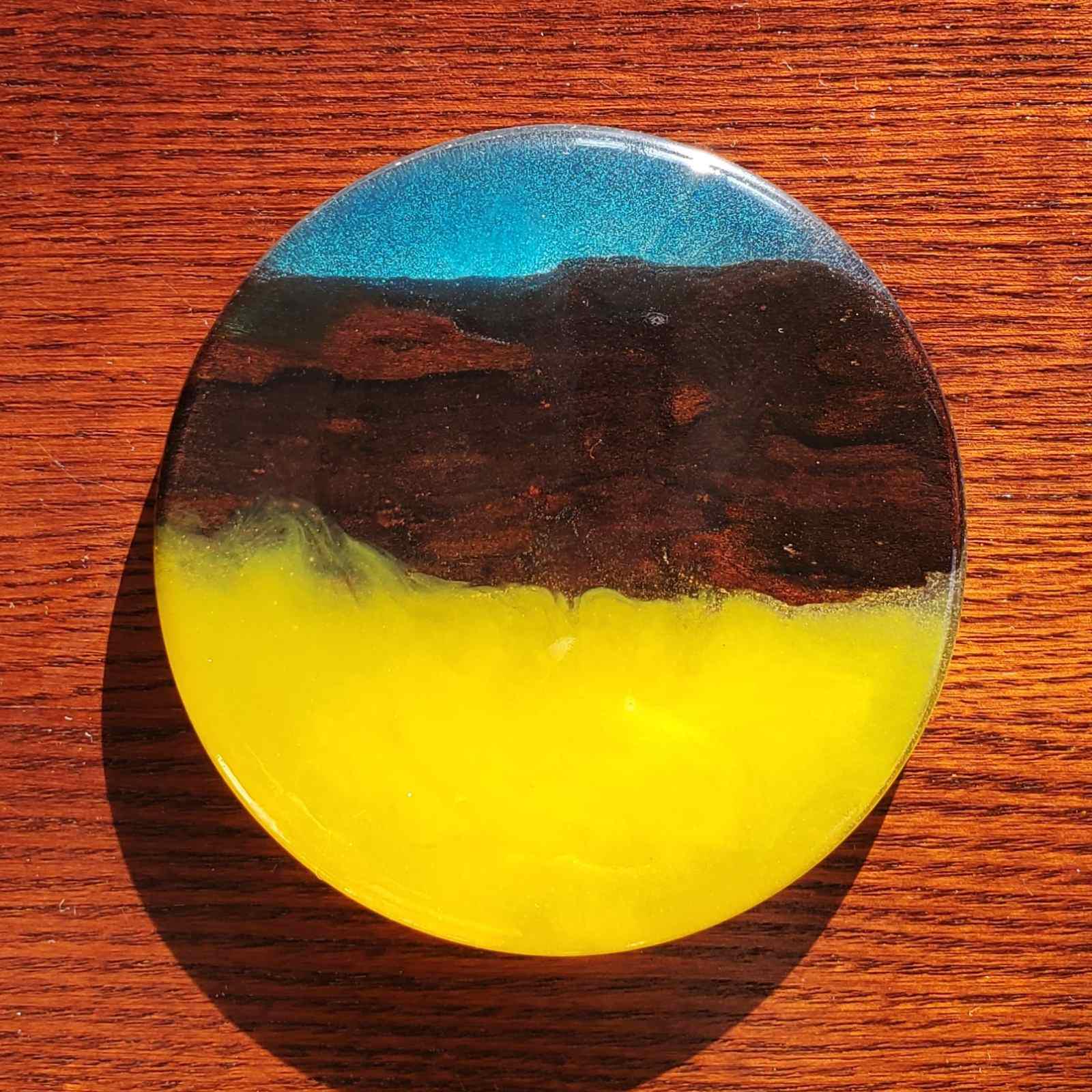 Підставка під чашку ЯРО №2 з епоксидною смолою 85х8 см - фото 2 Підставка під чашку ЯРО №2 з епоксидною смолою 85х8 см - фото 2