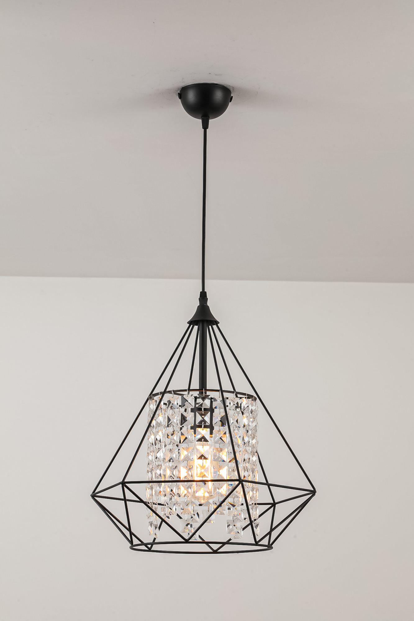 Светильник подвесной Valeso V GLD-20935/1-390 BK на 1 плафон