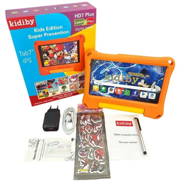Планшет ігровий дитячий Kidiby IPS екран 7" (DPK20) - фото 4 Планшет ігровий дитячий Kidiby IPS екран 7" (DPK20) - фото 4
