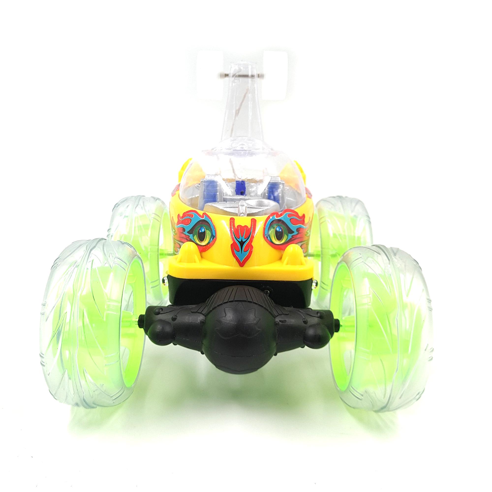 Машинка перевёртыш Jia Yue Toys на радиоуправлении с подсветкой 4,8 В 16 см Желтый (77463j) - фото 4 Машинка перевёртыш Jia Yue Toys на радиоуправлении с подсветкой 4,8 В 16 см Желтый (77463j) - фото 4