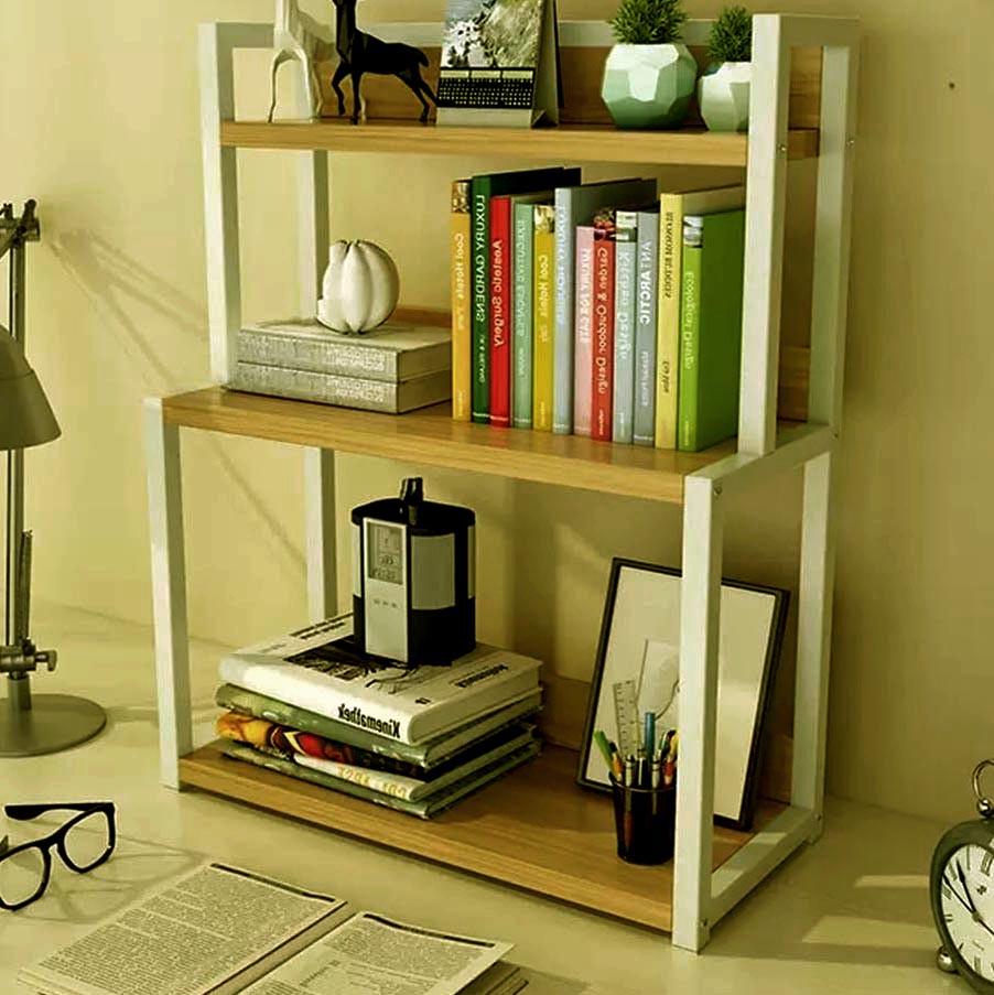 Полка-надстройка настольная из дерева Лумира тектона-зефир (АКД-01242420)