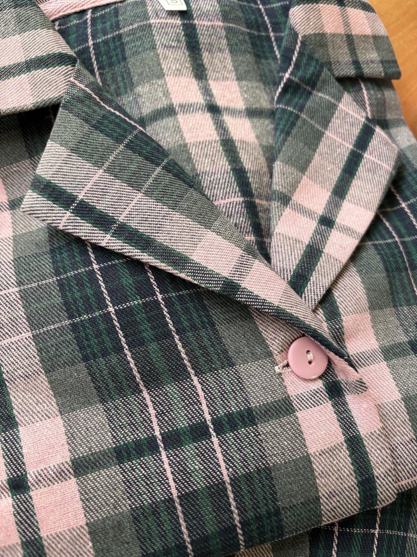 Піжама жіноча COSY у клітинку сорочка/штани 2XL Рожево-сірий (F571P01) - фото 5 Піжама жіноча COSY у клітинку сорочка/штани 2XL Рожево-сірий (F571P01) - фото 5