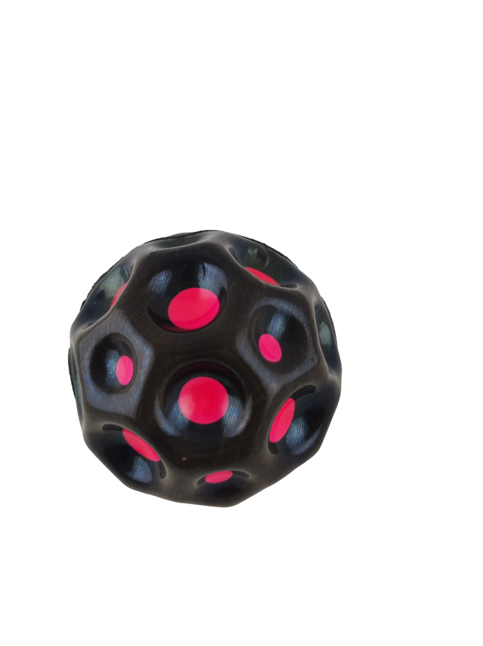 Мяч попрыгун Sky Ball Gravity Ball 6 см Черный с красным (000093)