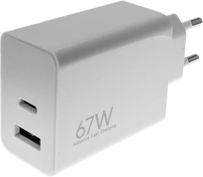 Зарядний пристрій DC MDY-12E-EF 67W GaN PD/QC порти USB/Type-C White (34859)