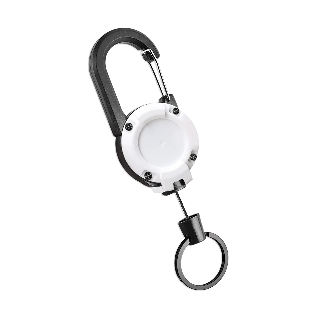 Карабін висувний з тросом 60 см Білий (2448364346) Карабін висувний з тросом 60 см Білий (2448364346)