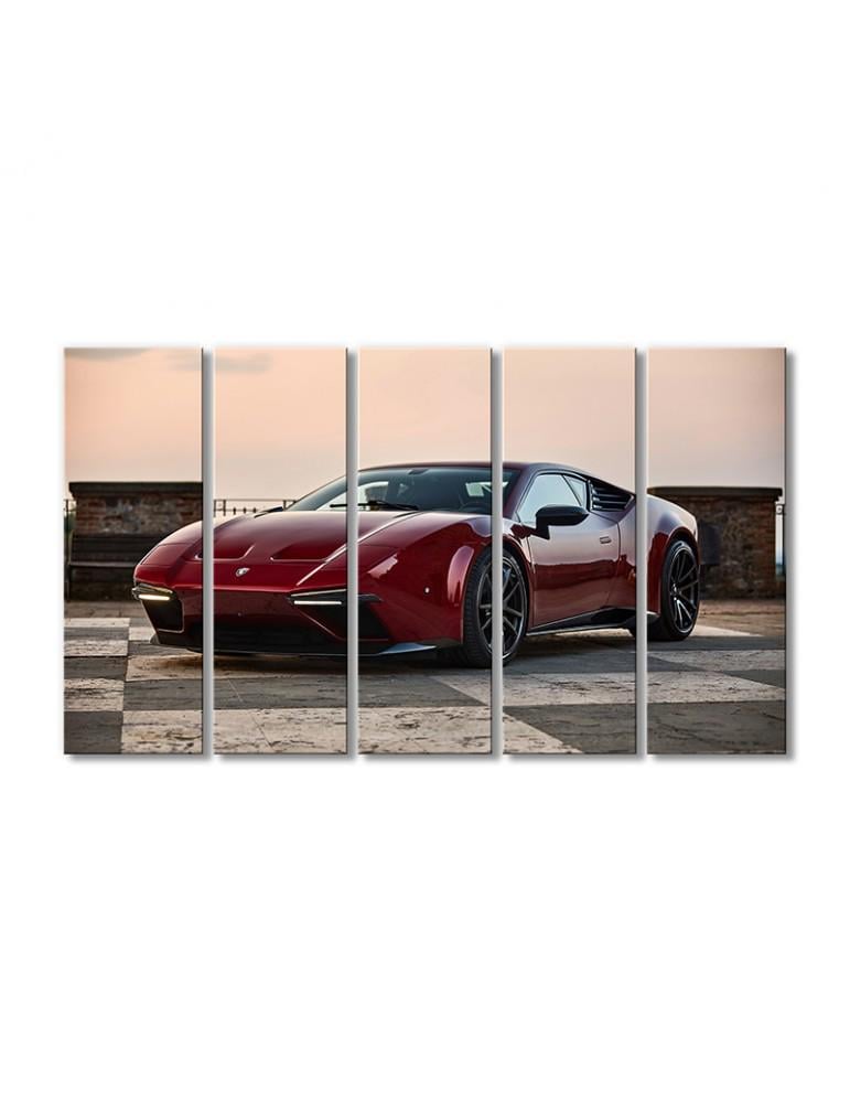 Картина модульная Пантера дизайна Арес Прожетто Уно 5 модулей 80x120 см