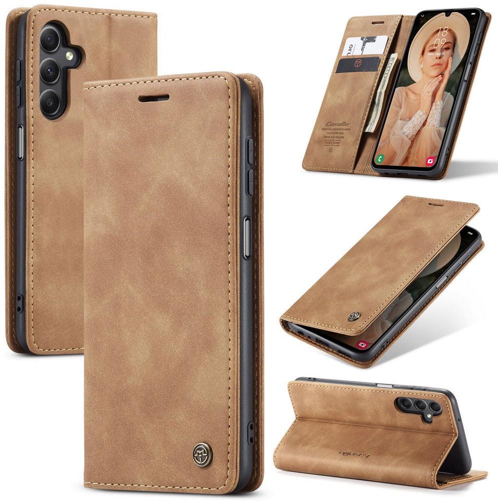 Чехол книжка с магнитом Samsung Galaxy A15 A155 CaseMe Brown (35391-30)