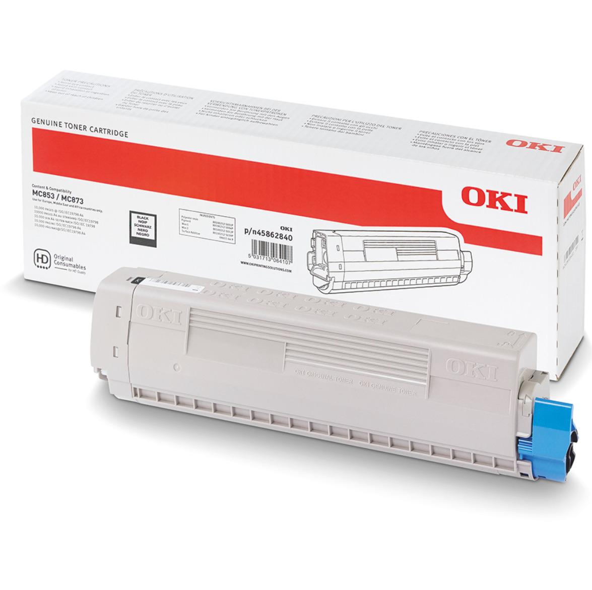 Картридж для лазерного принтера OKI TONER-K-MC853/873/883-7K Чорний