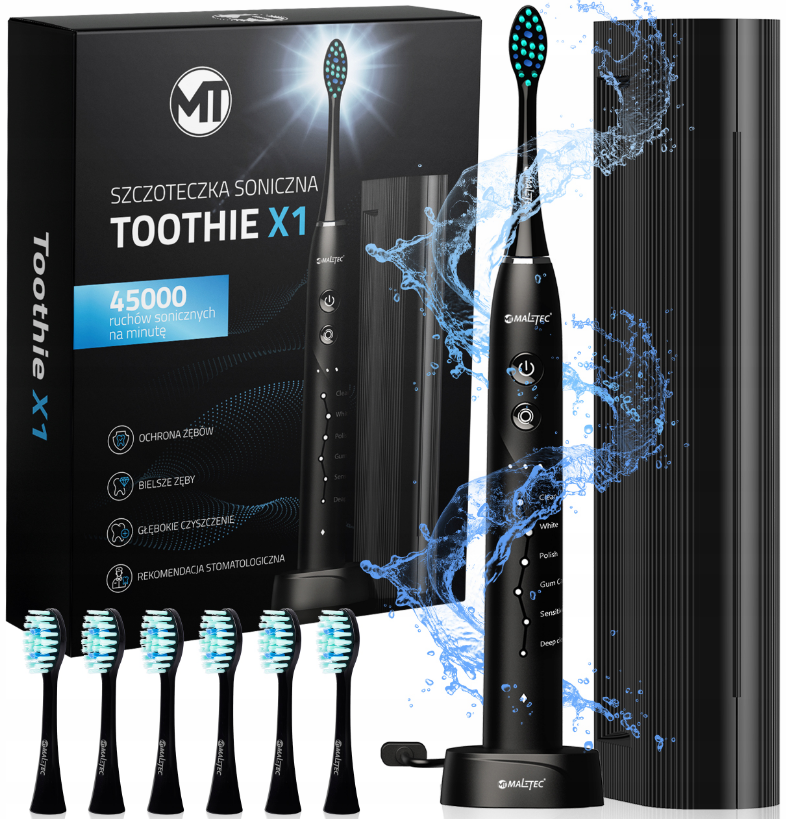 Зубна щітка ультразвукова Maltec Toothie X1 Black - фото 11 Зубна щітка ультразвукова Maltec Toothie X1 Black - фото 11