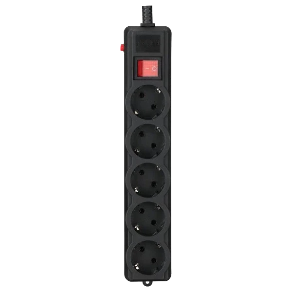 Фільтр мережевий 3 м кабель 5 розеток Gembird SPG5-G-10B-PRO (2983440216)