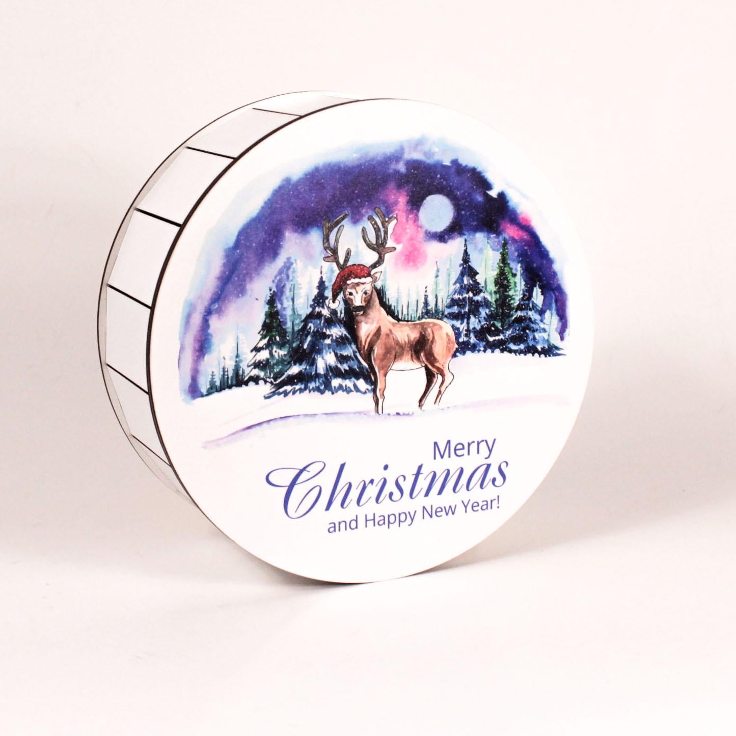 Коробка подарункова кругла "Merry Christmas" (4621)