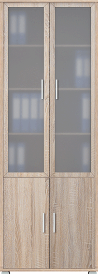 Вітрина Gerbor Офіс-лайн REG2W2D/79/220 Дуб сонома