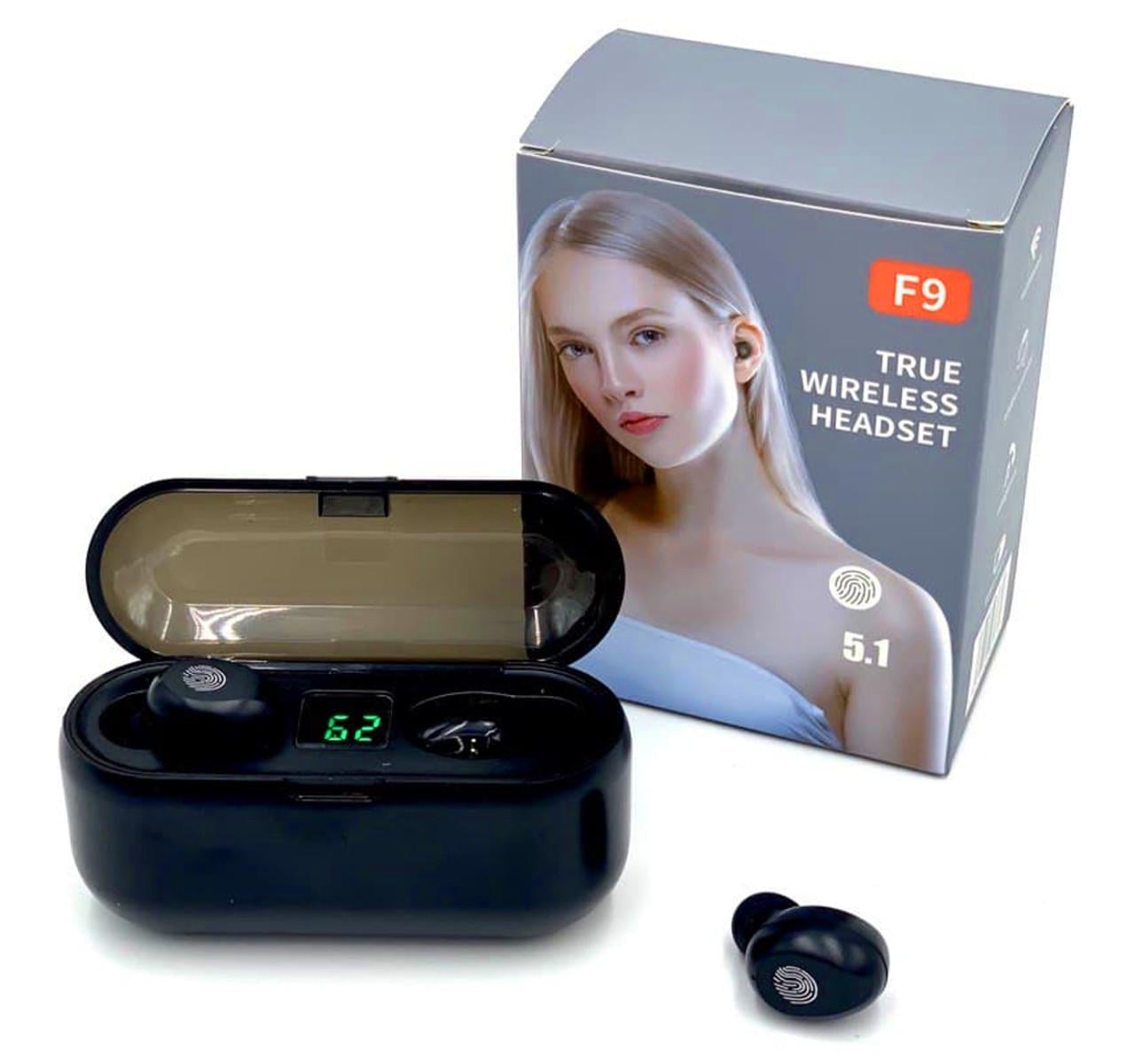 Наушники наушники Amoi F9 Bluetooth 2000 мАч Черный (43370-F9_163)