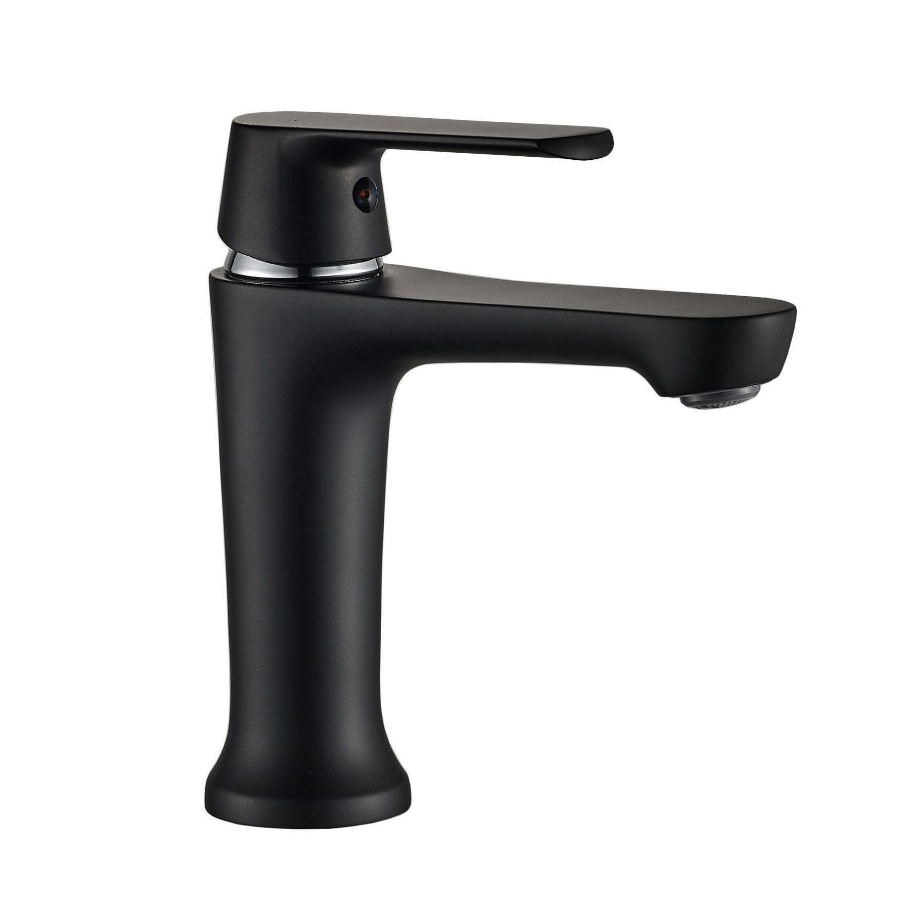 Смеситель для умывальника Globus Lux Черный матовый (21861) Смеситель для умывальника Globus Lux Черный матовый (21861)