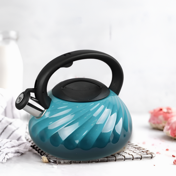 Чайник с декоративным рифлением 3 л Голубой (MR-1321) - фото 5 Чайник с декоративным рифлением 3 л Голубой (MR-1321) - фото 5