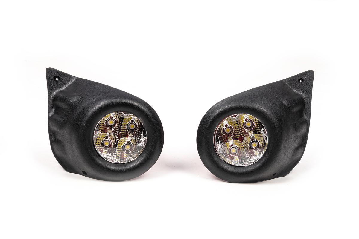 Противотуманки LED GPlast для Ford Transit 2014- гг. abs-пластик Черный