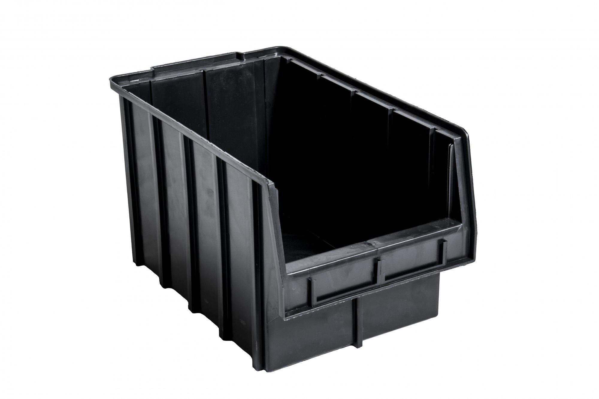 Метизний ящик пластиковий для зберігання інструменту 350х210х200 мм Чорний (6363638) - фото 1