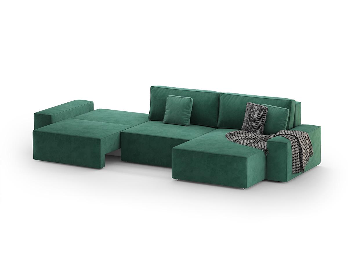 Диван кутовий Loft 350х160х80 см Зелений (Арт.2003) - фото 4