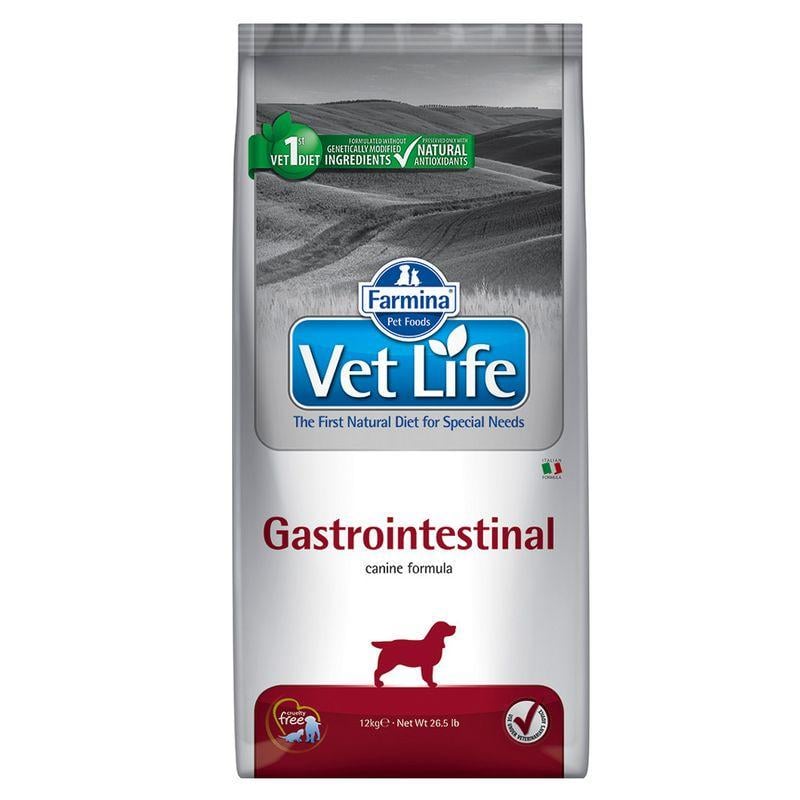 Корм сухой ветеринарная диета Farmina Vet Life Gastrointestinal для собак при расстройствах пищеварения 12 кг (3236773990)