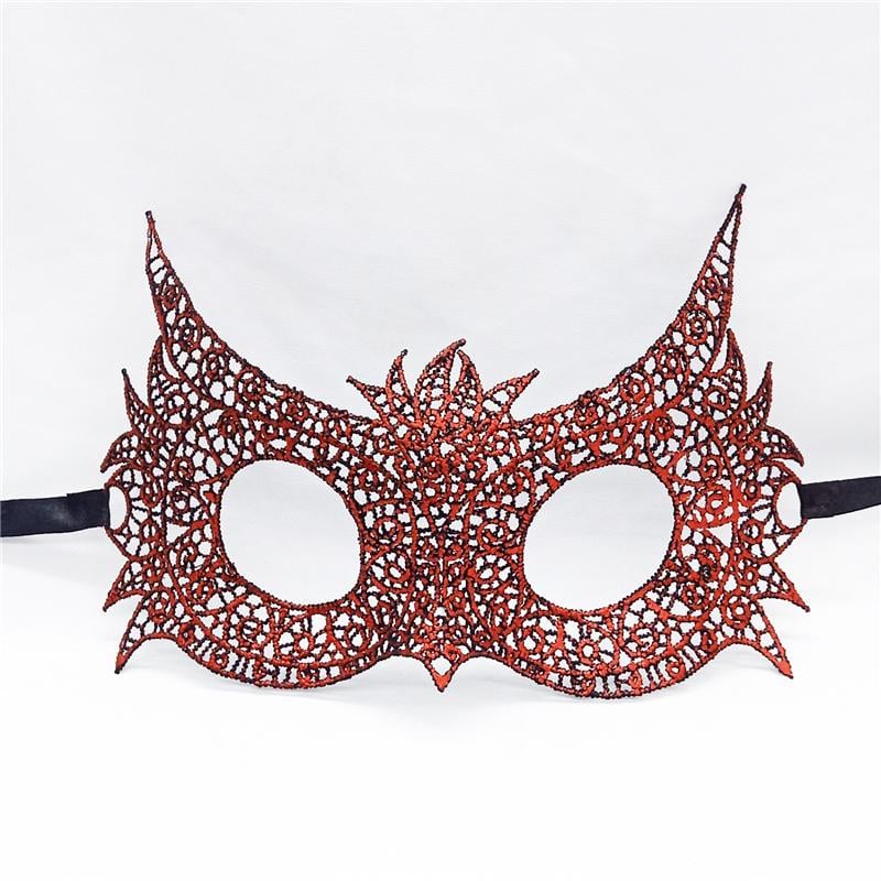 Маска маскарадная Сова 19х10 см Красный (18048/1)