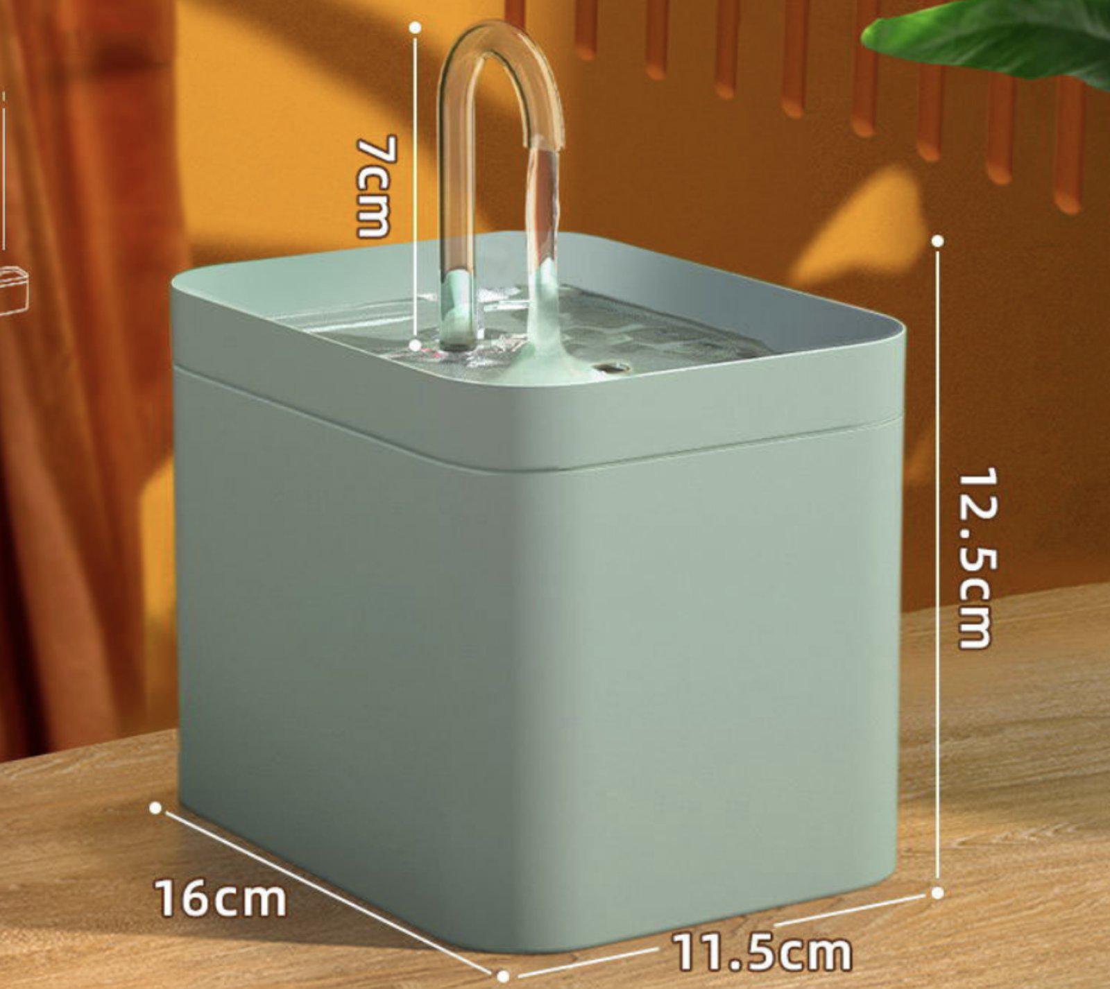 Поилка для кошек и собак Pet Water FOUNTAIN с фильтром 1,5 л Зеленый (242424) - фото 7