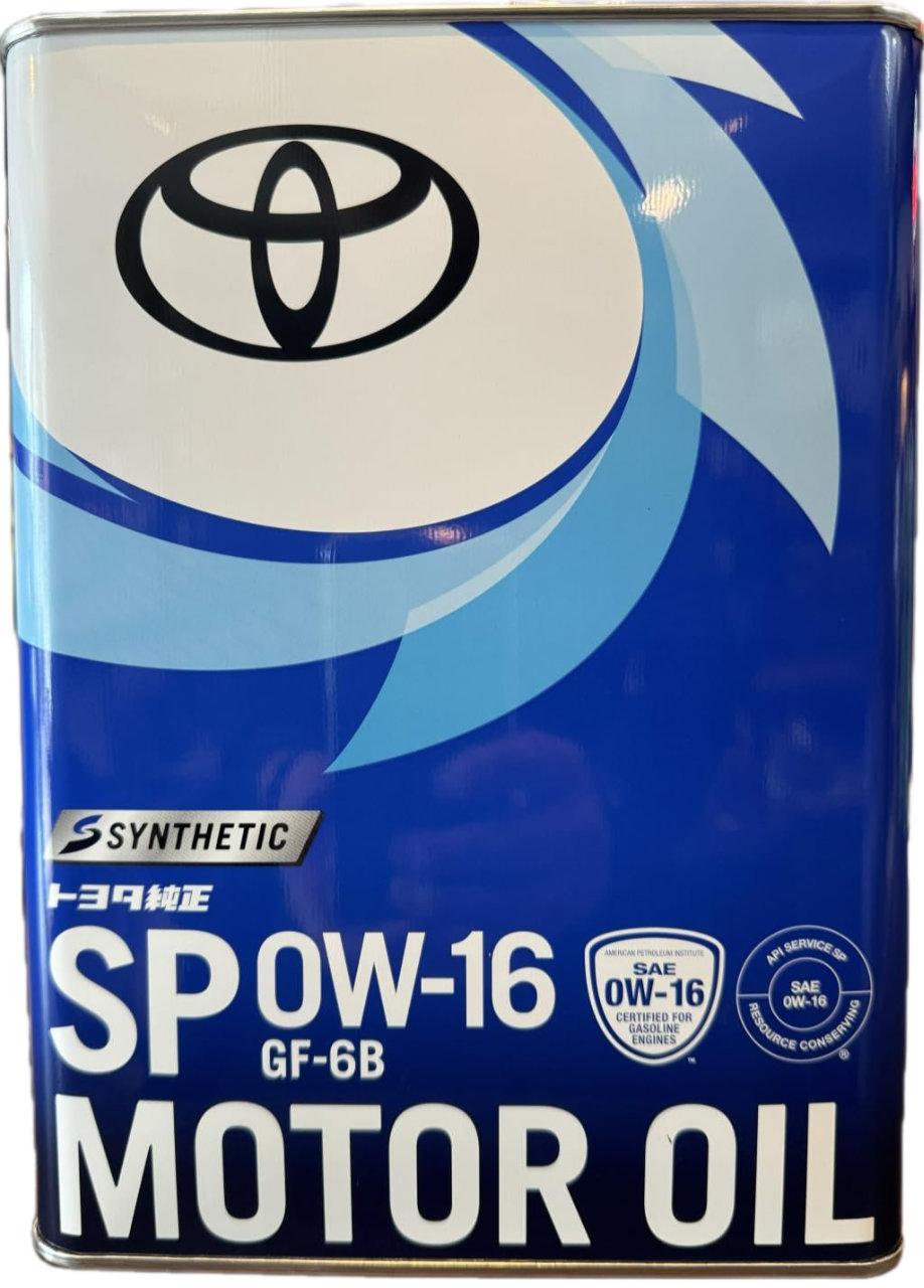 Моторное масло Toyota SP GF-6B 0W-16 4 л (0888014405)