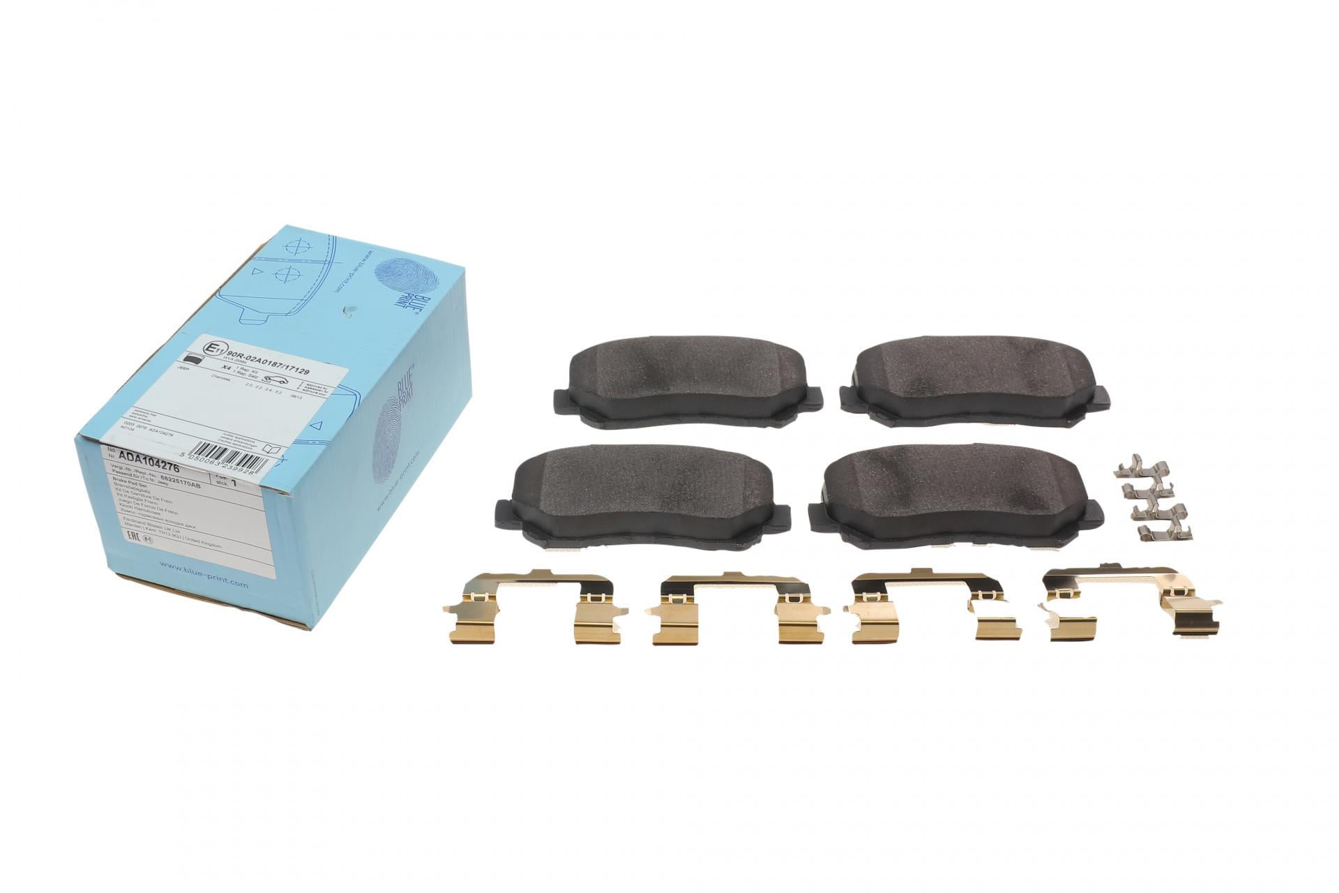 Колодки тормозные передние BLUE PRINT Jeep Cherokee 2.0-2.2 CRD/3.2 13- (ADA104276 BLUE PRINT)