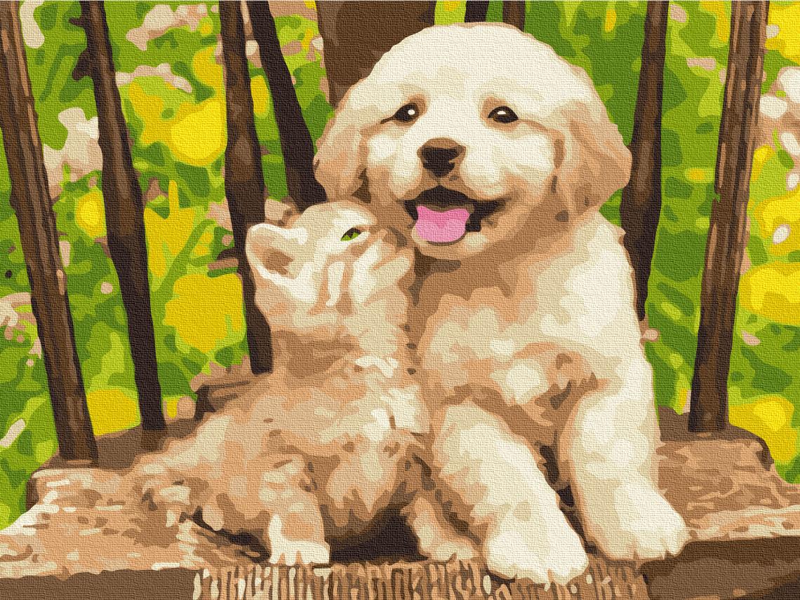 Картина за номерами Brushme Маленькі друзі 30x40 см (RBS39280)