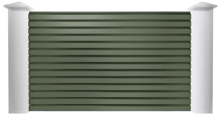 Ламели для заборов-жалюзи SIMBUD Хайтек RAL6002 Зеленый лист (28212968)