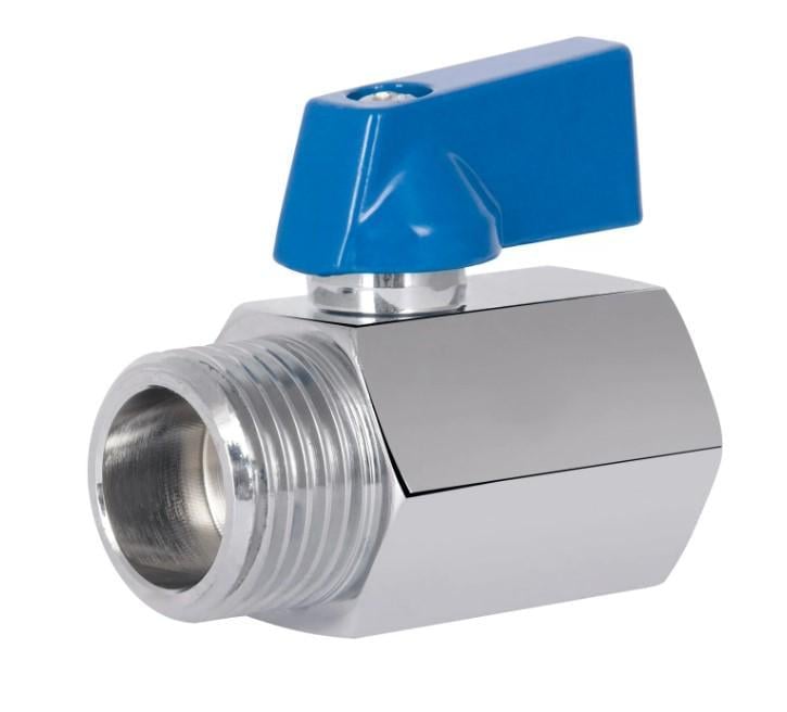 Кран шаровой мини Thermo Alliance Standart 1/2" ВН прямой полубабочка (SD188W15)