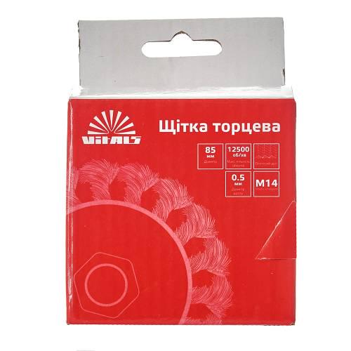 Кордщітка Vitals плетена сталь 85 мм М14 0,5 мм (000174510) - фото 4