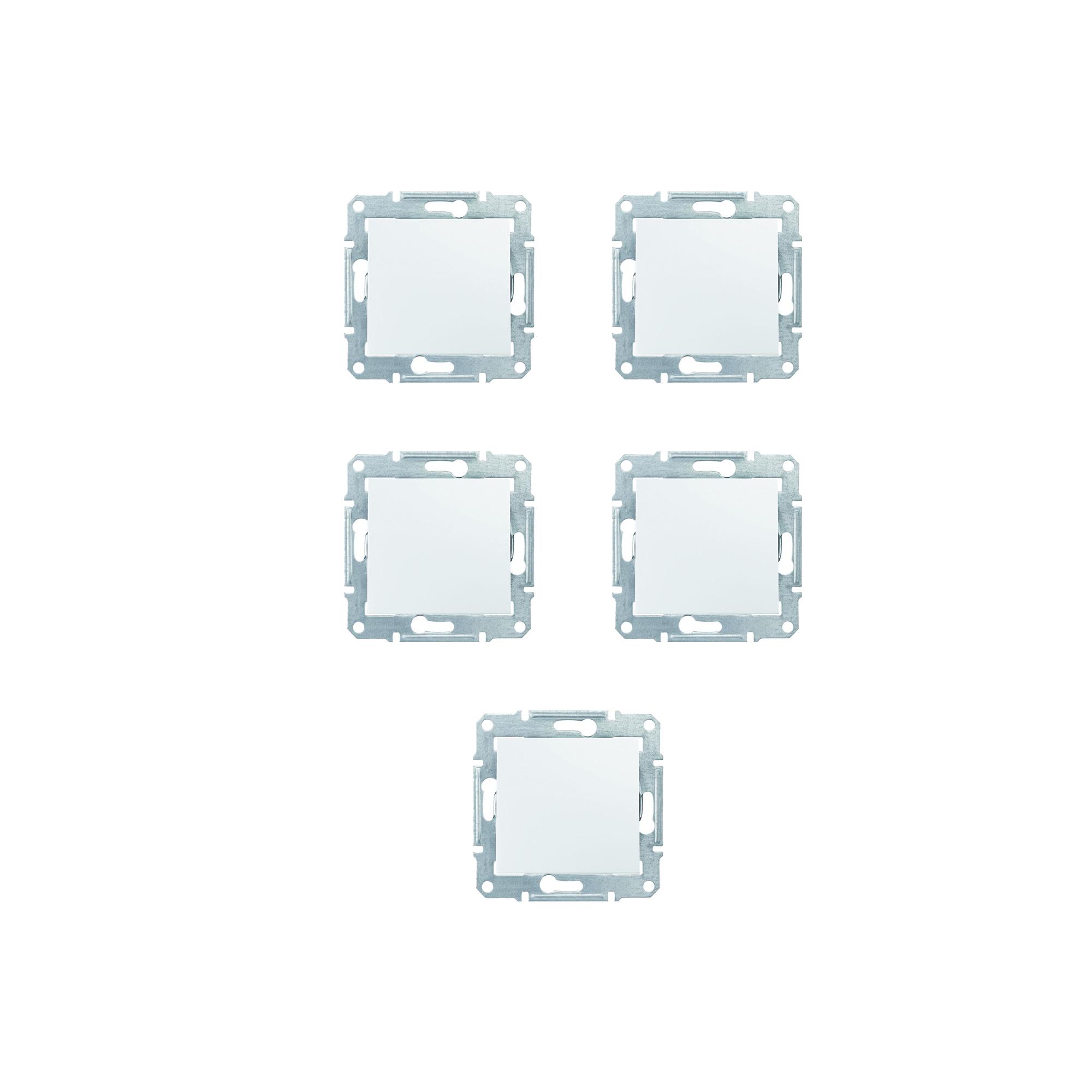 Комплект вимикачів Schneider Electric Sedna Design 1-й 5 шт. Білий (SDD111101)