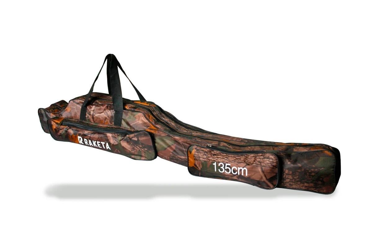 Чохол для вудилищ з котушками Fanatik двосекційний 135 см Raketa камуфляж (2902609539)
